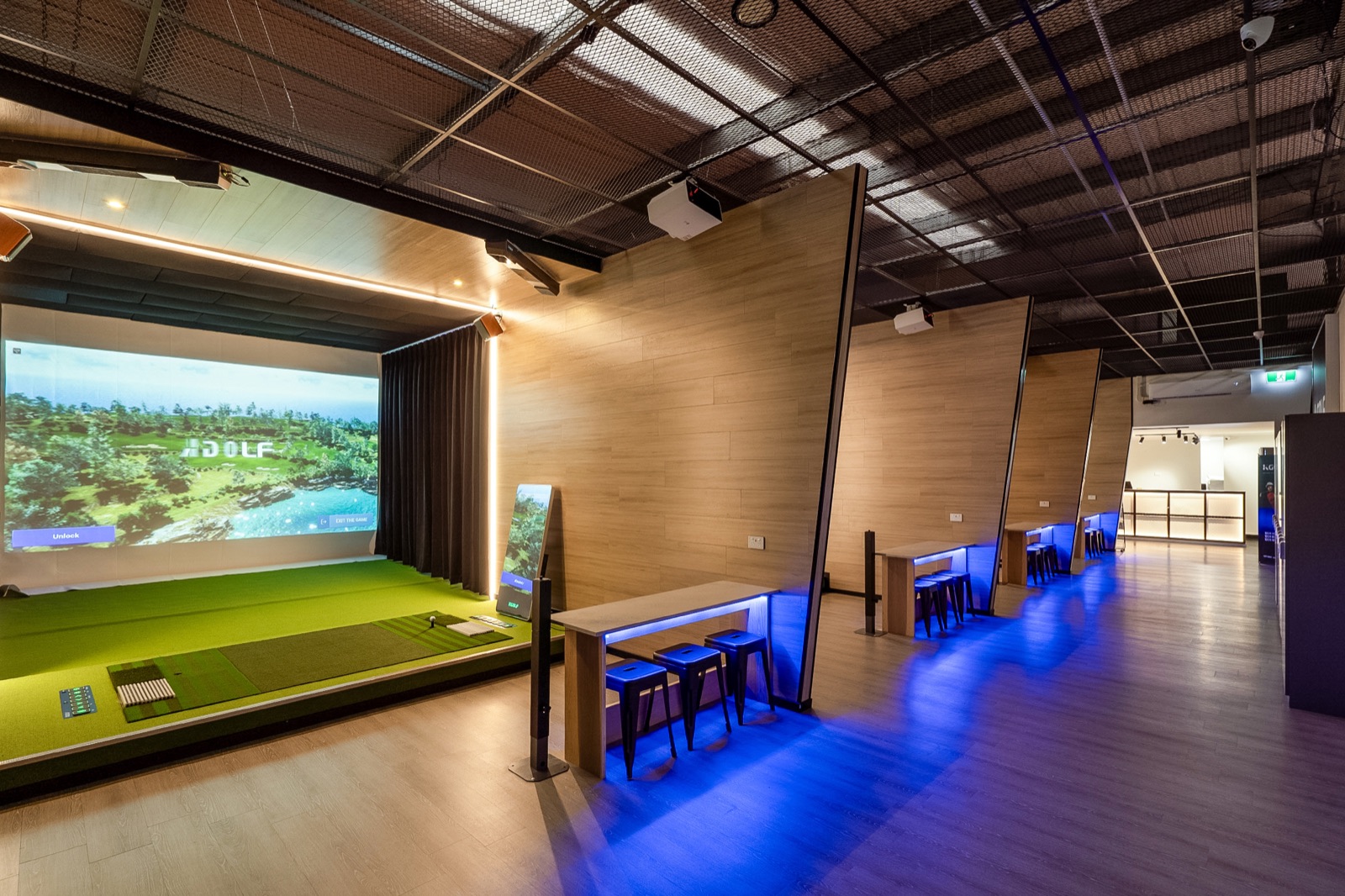 A group playing together at K Golf